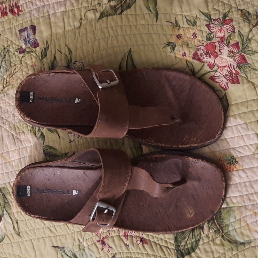 Merrell Move Leather Sandals - Picture 3 of 7